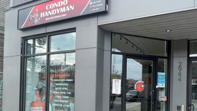 Condo Handyman storefront and showroom at 2984 Lake Shore Blvd W, Etobicoke